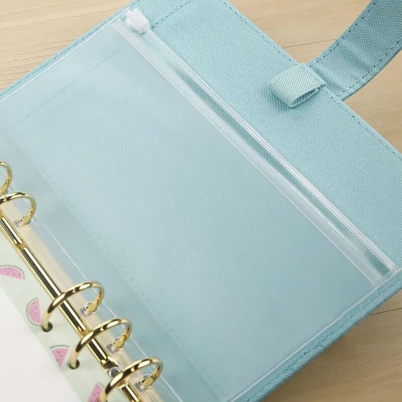 1 Pcs Zipper Pocket Binder Divider A6 A5 B5 - Map Ziplock Transparan Panmomo