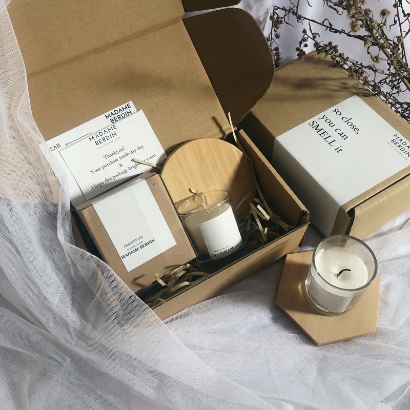 

⚡BIG SALE NATAL⚡Gift Set Scented Candle Round Coaster | Hampers Reed Diffuser Wedding Gift | Kado Ultah Nikah | Wedding Hampers