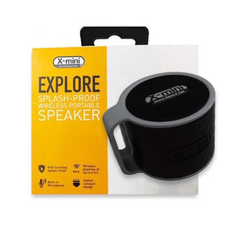X MINI EXPLORE SPLASH PROOF WIRELESS PORTABLE SPEAKER
