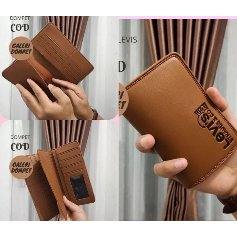 Dompet kulit sintetis colombo pria panjang gaul