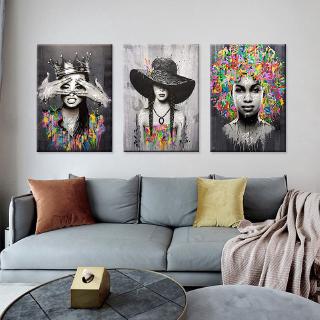 Lukisan Poster Karakter Graffiti Abstrak Bahan Kanvas Lukisan Poster Karakter Graffiti Abstrak Bahan Kanvas