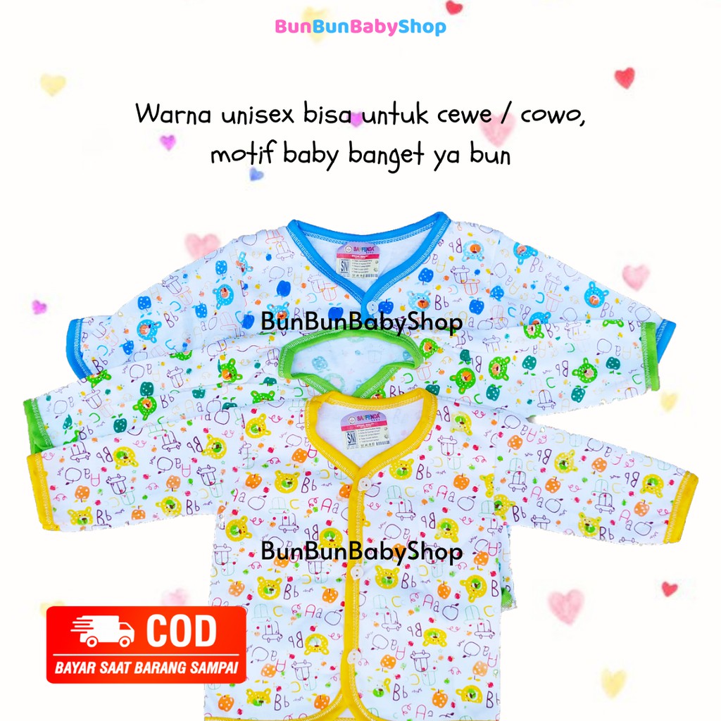 SNI Baju Bayi New Born Lengan Panjang Perlengkapan Baby Baru Lahir Lucu Laki Perempuan Atasan Unisex