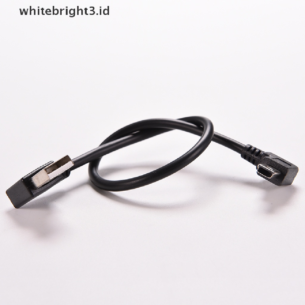 (whitebright3.id) Kabel Adapter USB 2.0 Male Ke Mini B 5P Sudut Kanan