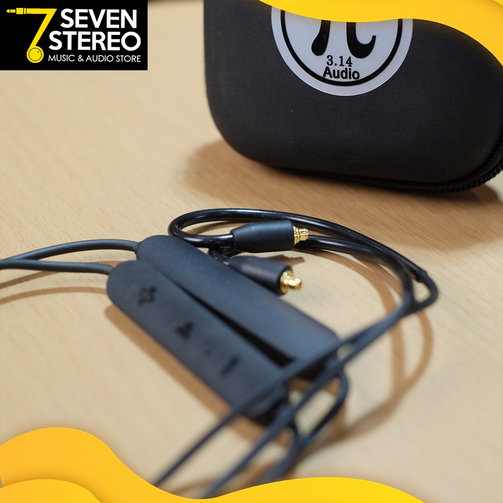 Pi 3.14 audio IEM MMCX Bluetooth Cable untuk DR2, Shure SE215, Wave3HU