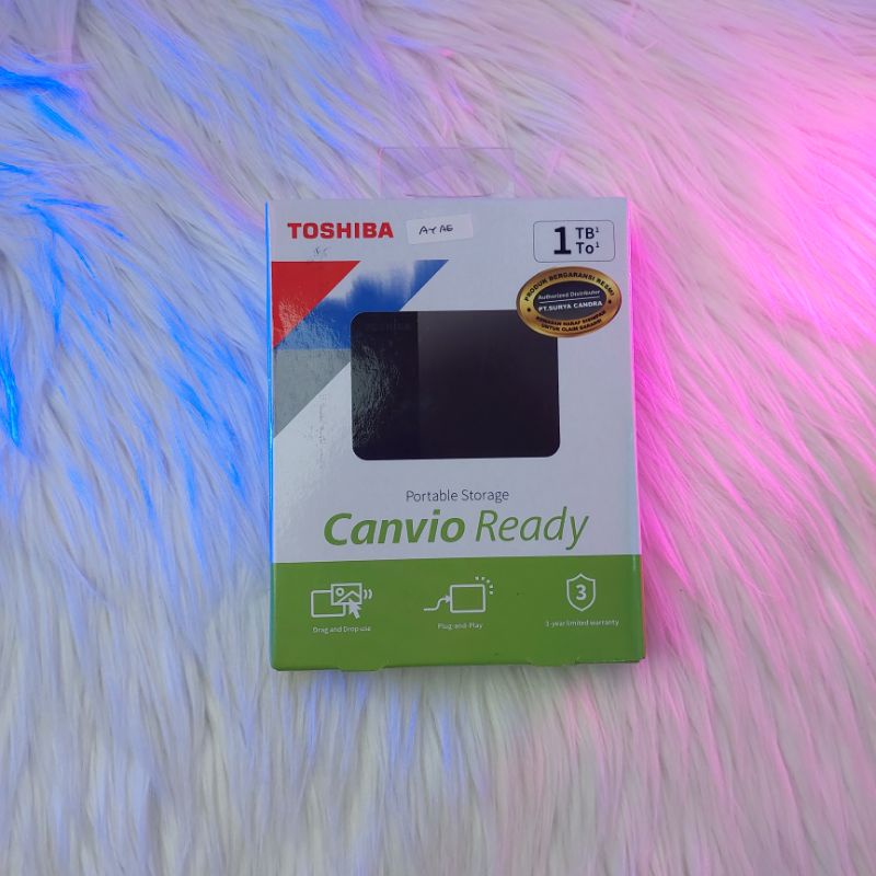 Harddisk Eksternal Toshiba Canvio Ready 1TB Hardisk External USB 3.0 Bergaransi