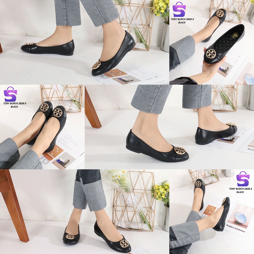 SEPATU WANITA FLAT SHOES KULIT 2828-3