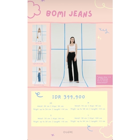 oudre Bomi jeans black M