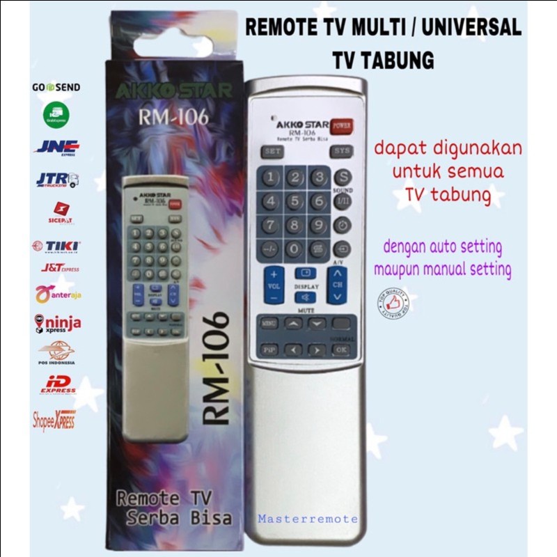 Remote TV Tabung Universal Akko Star RM-106