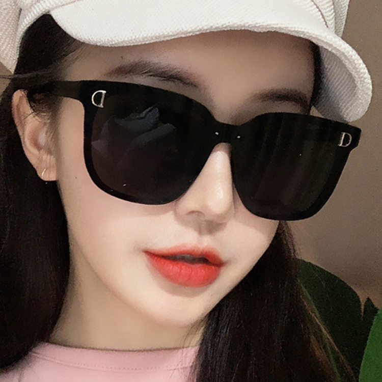 Korean style personality D-shaped fashion men's and women's trendy sunglasses