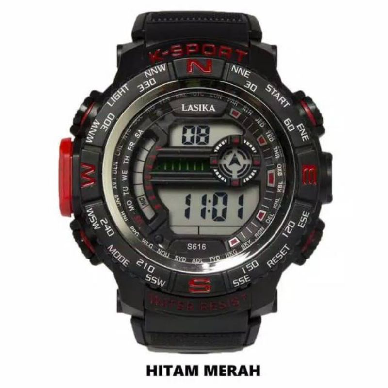 (Grosir)Jam Tangan Pria Lasika S616 Digital Original Anti Air Strap(Terima Cod Top Terlaris Hemat)