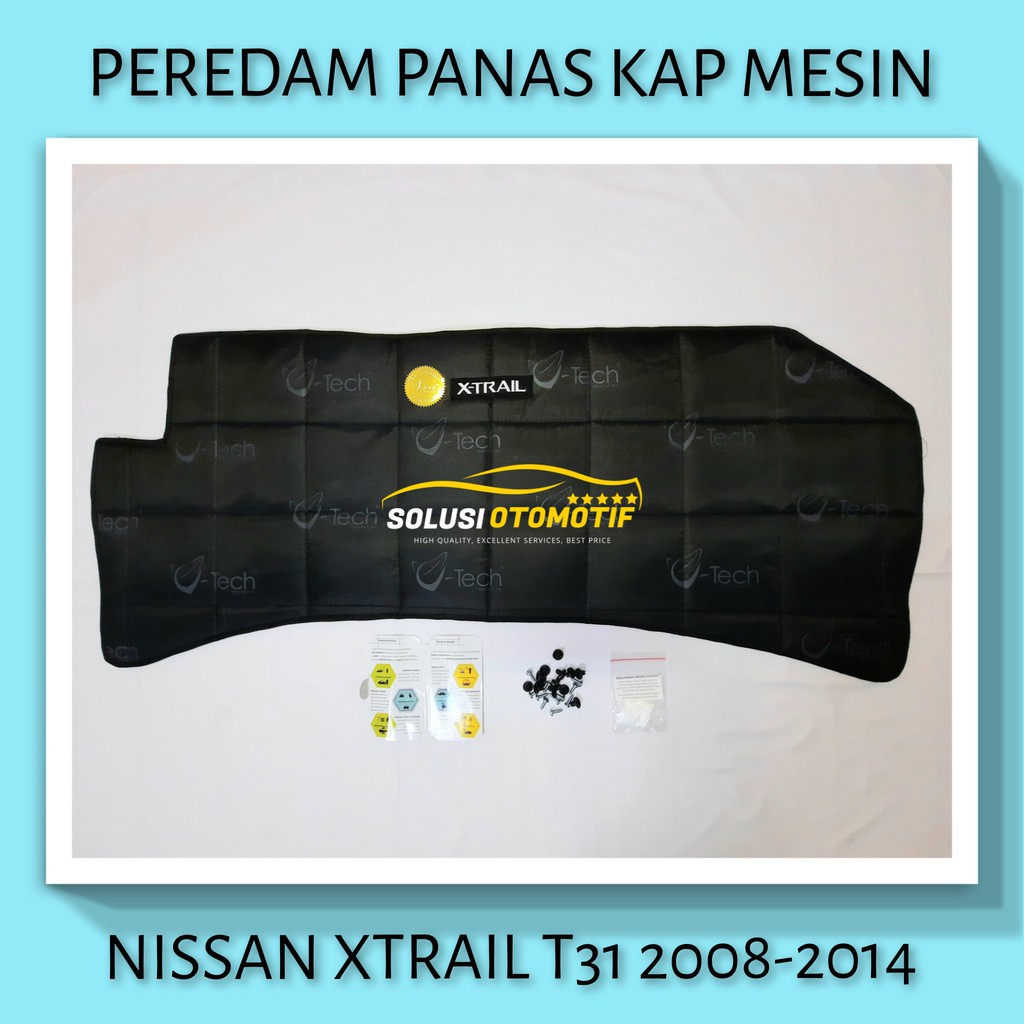 NISSAN XTRAIL 2008-2014 T31 VTECH Aksesoris Peredam Panas Kap Mesin Mobil