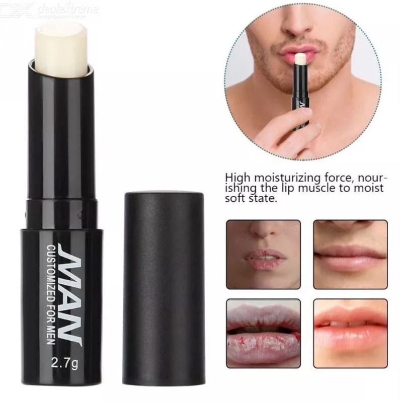 LIP BALM MAN LIP BALM PRIA PELEMBAB BIBIR MENCERAHKAN GARIS BIBIR ANTI KERING-2.7gr