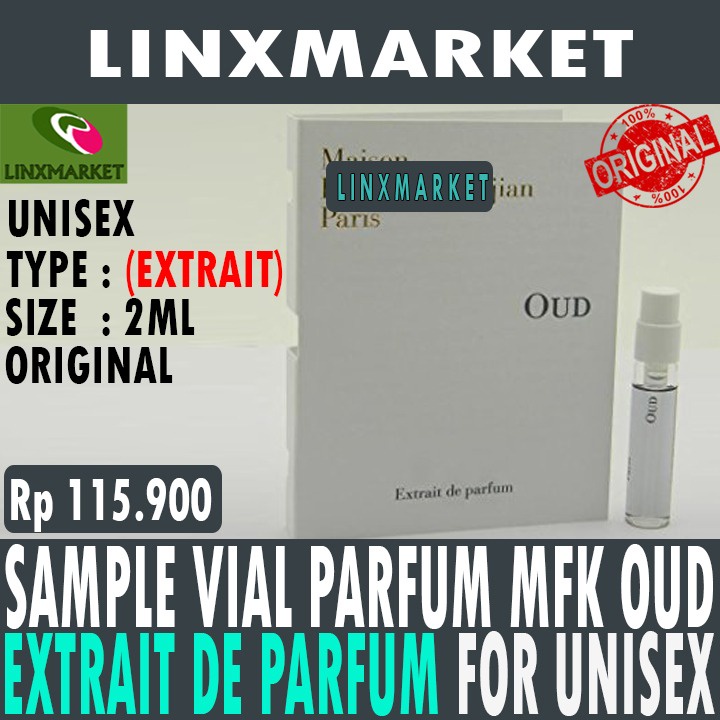 Jual SAMPLE VIAL MAISON FRANCIS KURKDJIAN MFK OUD EXTRAIT DE PARFUM FOR UNISEX 2ML SPRAY