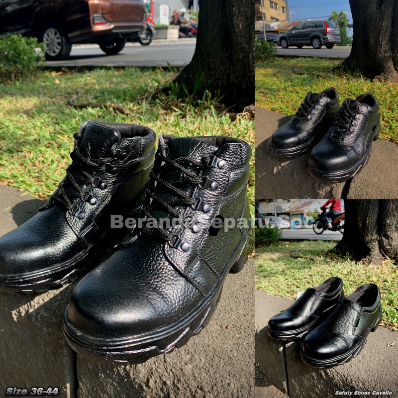 Sepatu Safty Kulit Asli Pria&Wanita Sepatu Safety Baja Sepatu Safety Original Sepatu Proyek Sepatu B