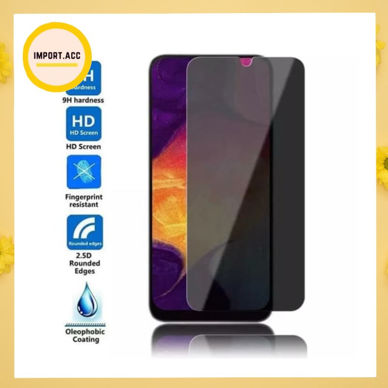 Tempered glass anti spy full Vivo V15, V15 PRO, Y30, Y50, Y19 Premium Quality [import]