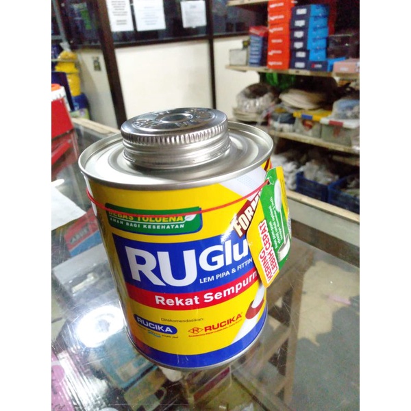 

Lem Ruglue 400gr / Lem PVC Ru Glue / 400Gr / Lem Pipa Pvc Truglue