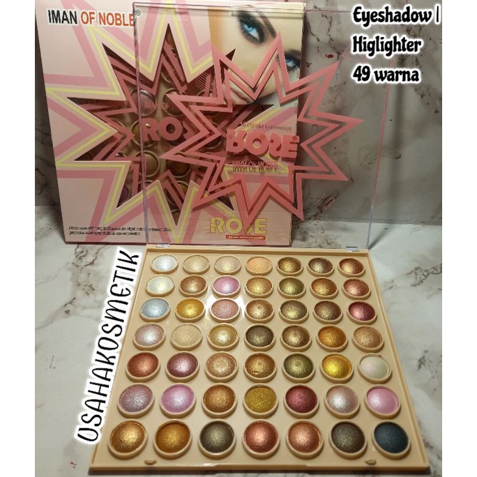 Promo EYESHADOW | HIGHLIGHTER  PALLETE COVER DONUT | ROSE 49COLOR SUPER BIG NO.801 | 702-49|800