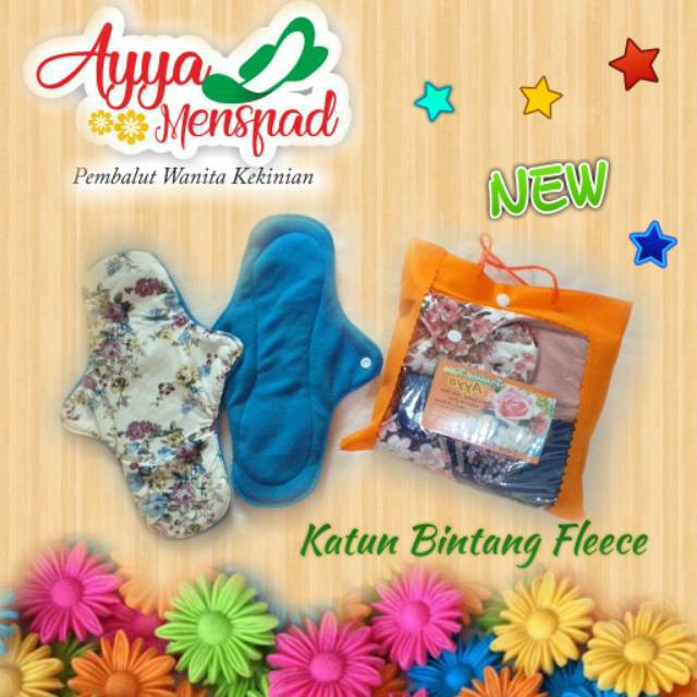 Pembalut KATUN HALUUUS INNER KAIN FLEECE AYYA isi 3 atau 6 lembar