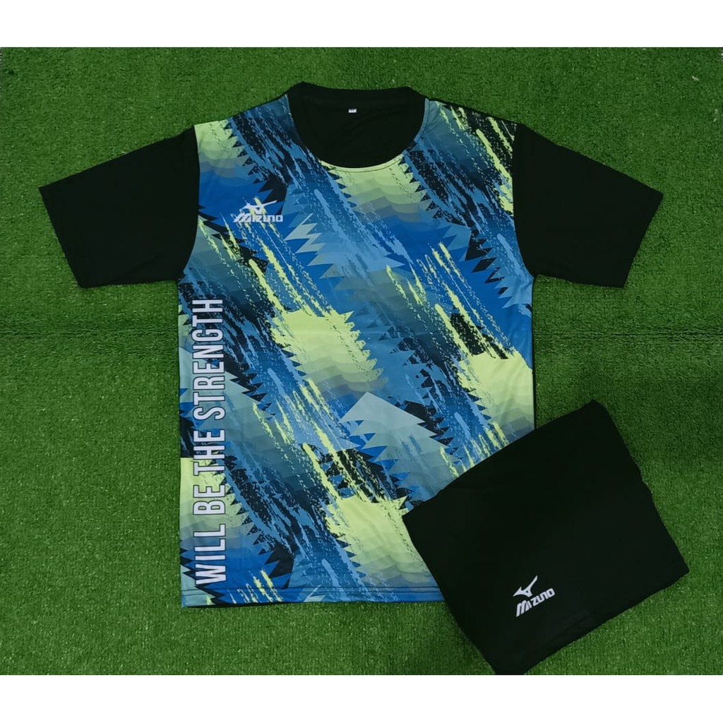SETELAN JERSEY MIZUNO 011 BAJU VOLI KAOS VOLLEY FULL PRINTING HIGH QUALITY  OLAHRAGA PRIA GROSIR BAJ