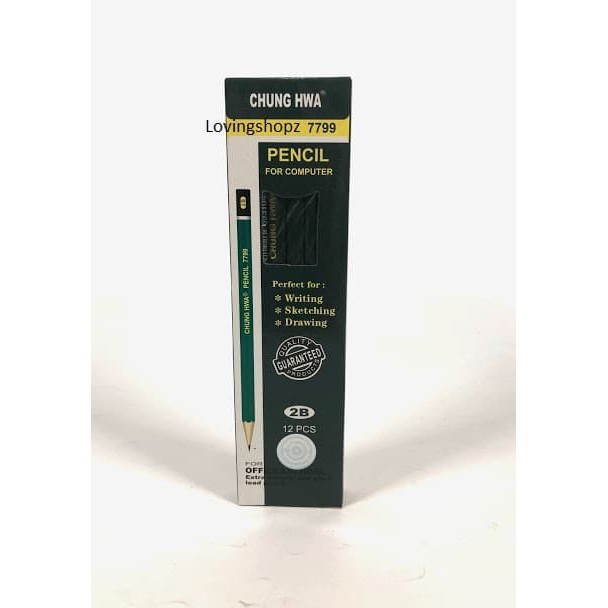 

Pensil 2 B Chung Hwa- pensil murah- pensil komputer