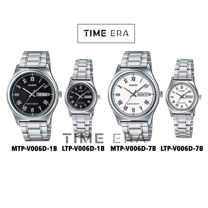 Casio Original MTP-V006D-1B 7B / LTP-V006D-1B 7B Jam Tangan Stainless