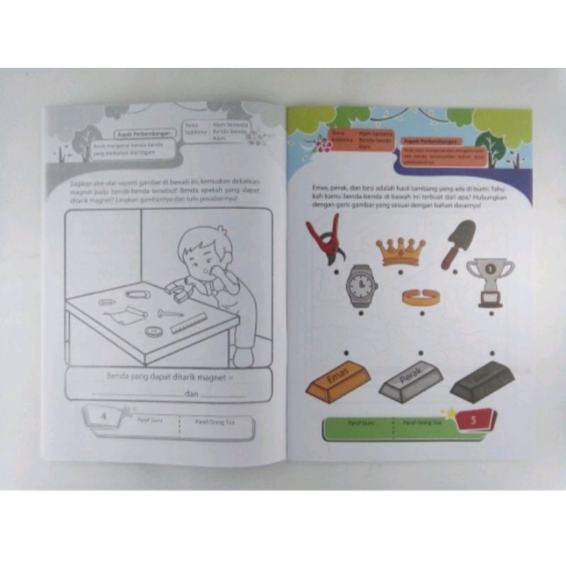 ORI satu paket buku TK kelompok B semester 1 dan 2 penerbit bintang