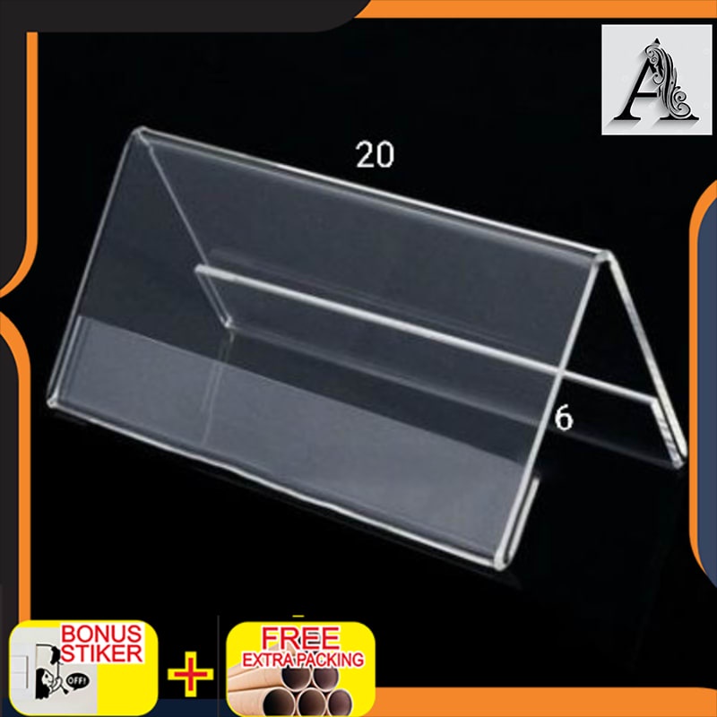 Terlaris Acrylic name desk / Akrilik papan nama meja