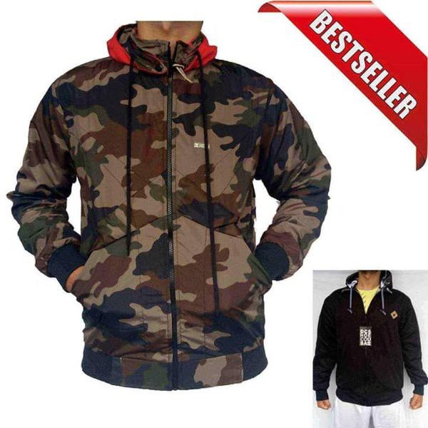 Jaket Loreng Army Bolak Balik JaketParasut Perasut LorengArmy JaketBolakBalik Jaket DC