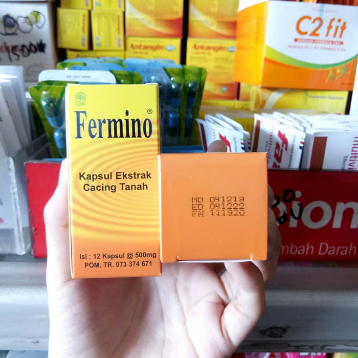 fermino kapsul ektrak cacing tanah 12 kapsul