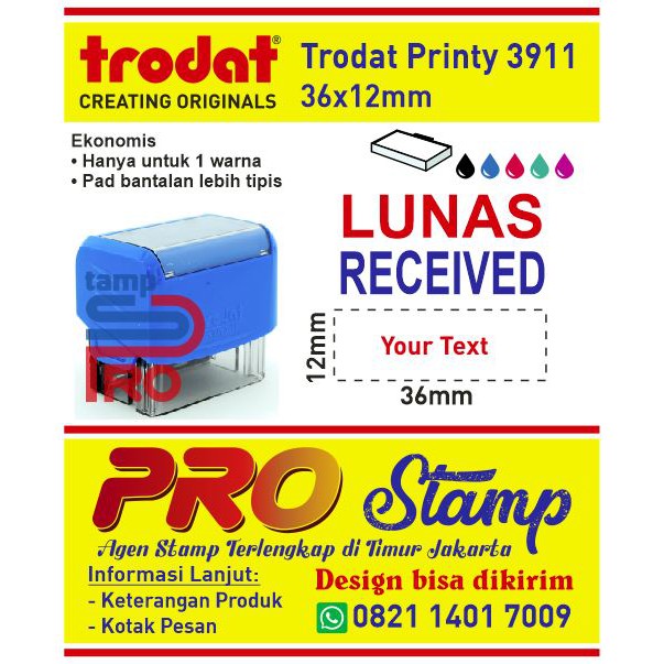 

Stempel Trodat Printy 3911 / Custom Letter