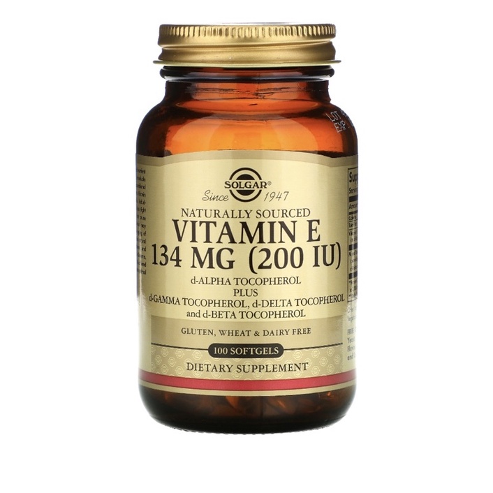 Solgar Vitamin E 134mg 200IU 100Kapsul