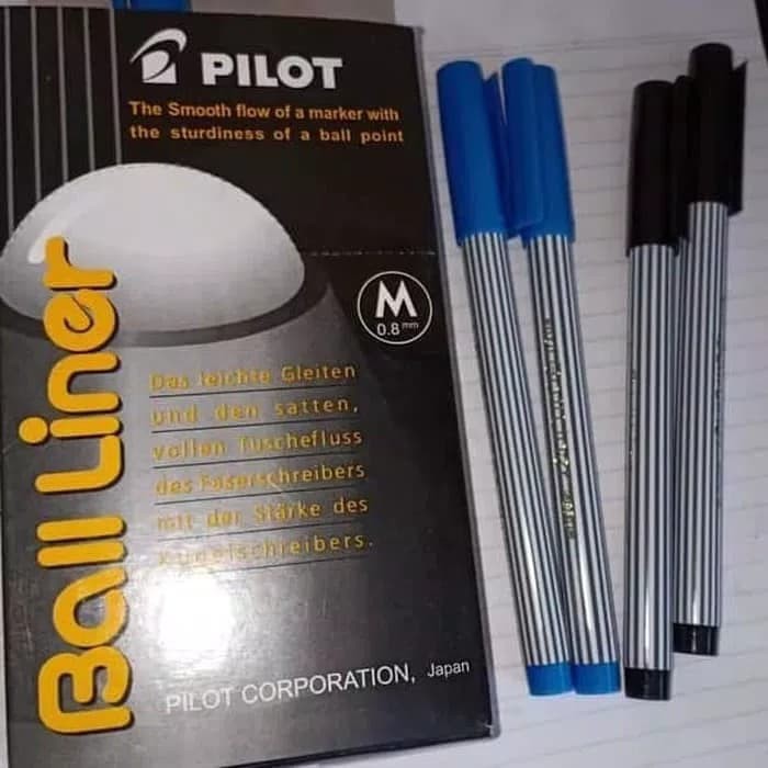 

Pulpen Pilot Ball Liner 0.8 MM Varian Warna Per Pack