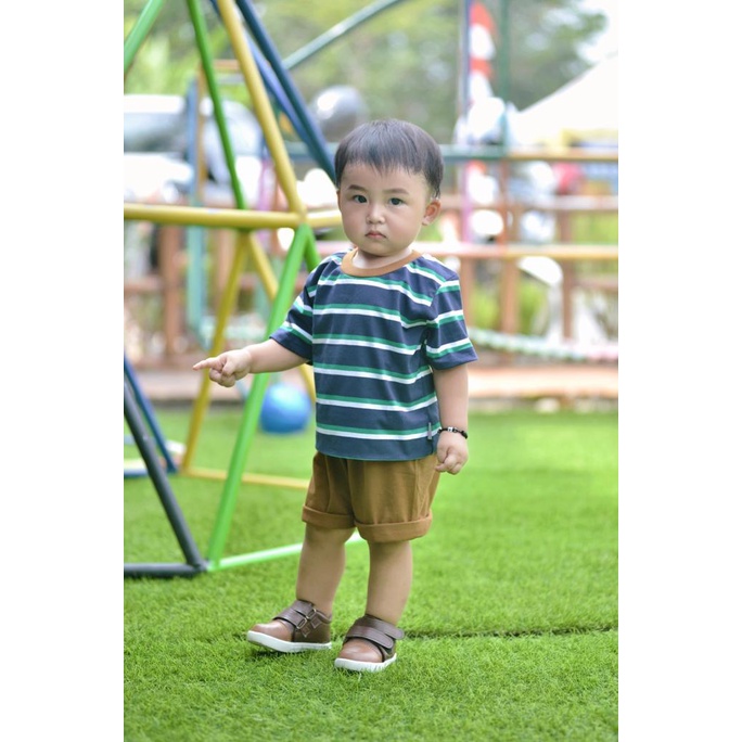 KEOLA - Setelan Anak Kasual Premium / Setelan Oblong Stripes Boho Image 8