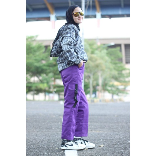 cargo joger wanita / joger cargo/ celana panjang joger pant kekinian