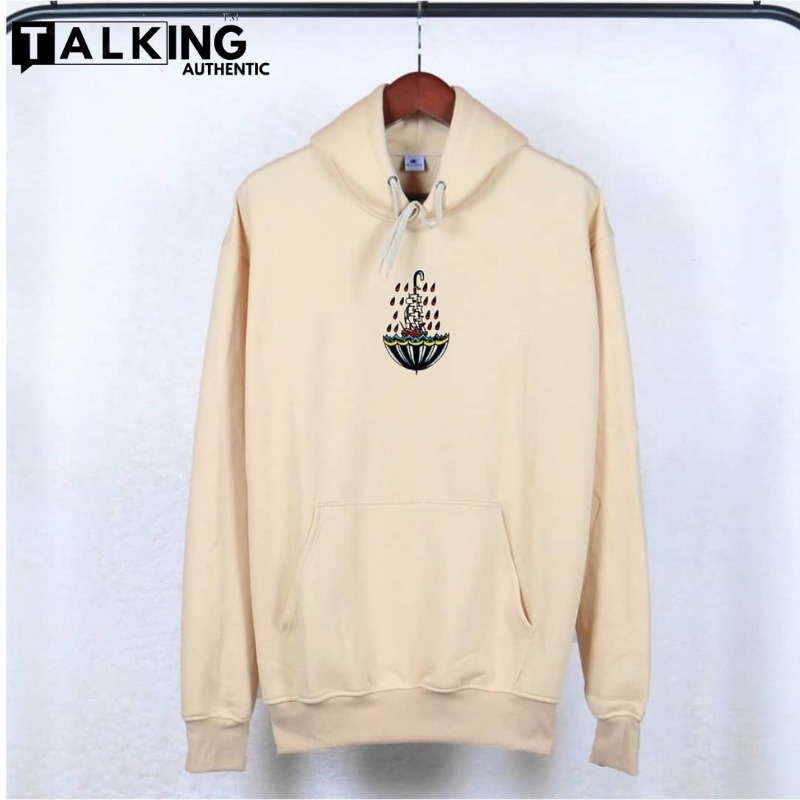 Jaket Hoodie Pria Distro Warna Cream Kachios Original Bandung Fashion Terlaris Katun Tebal Premium