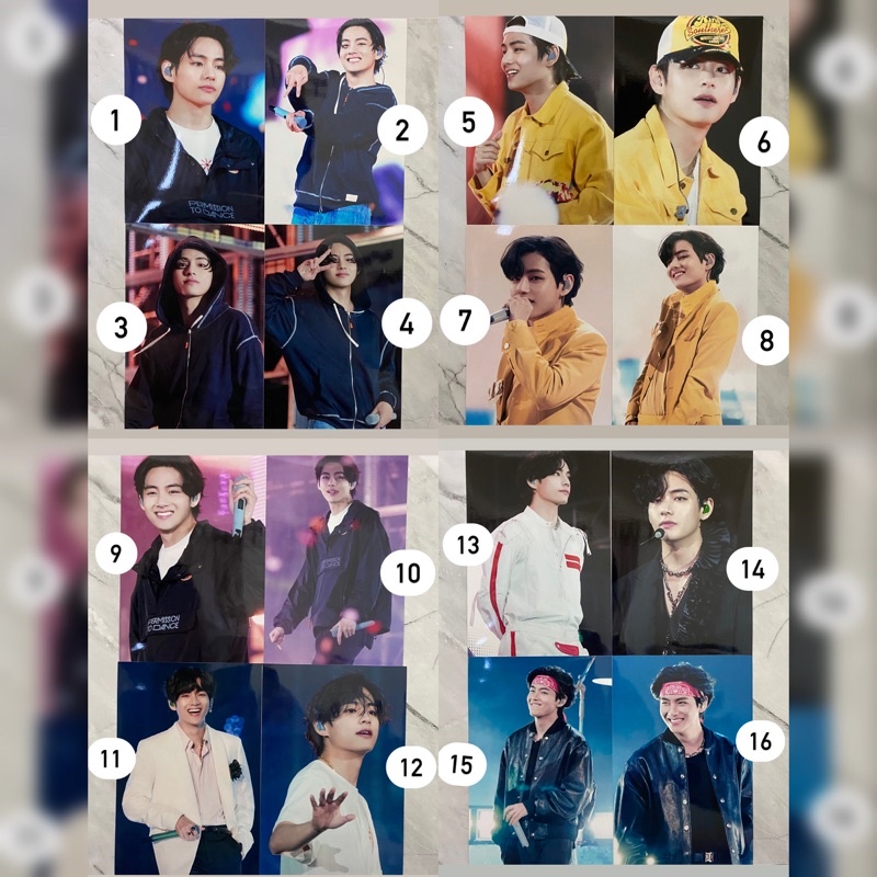 BTS V Taehyung fansite nuna v postcard instant photo 4x6 photocard pc ORIGINAL trading card ptd hybe