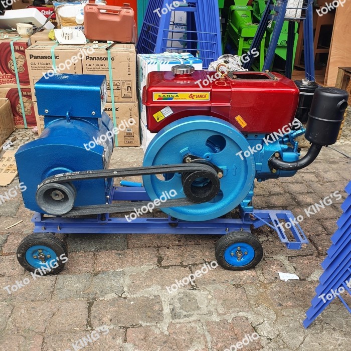 Genset Diesel Generator Listrik Solar Mesin 7 HP + Dinamo ST3