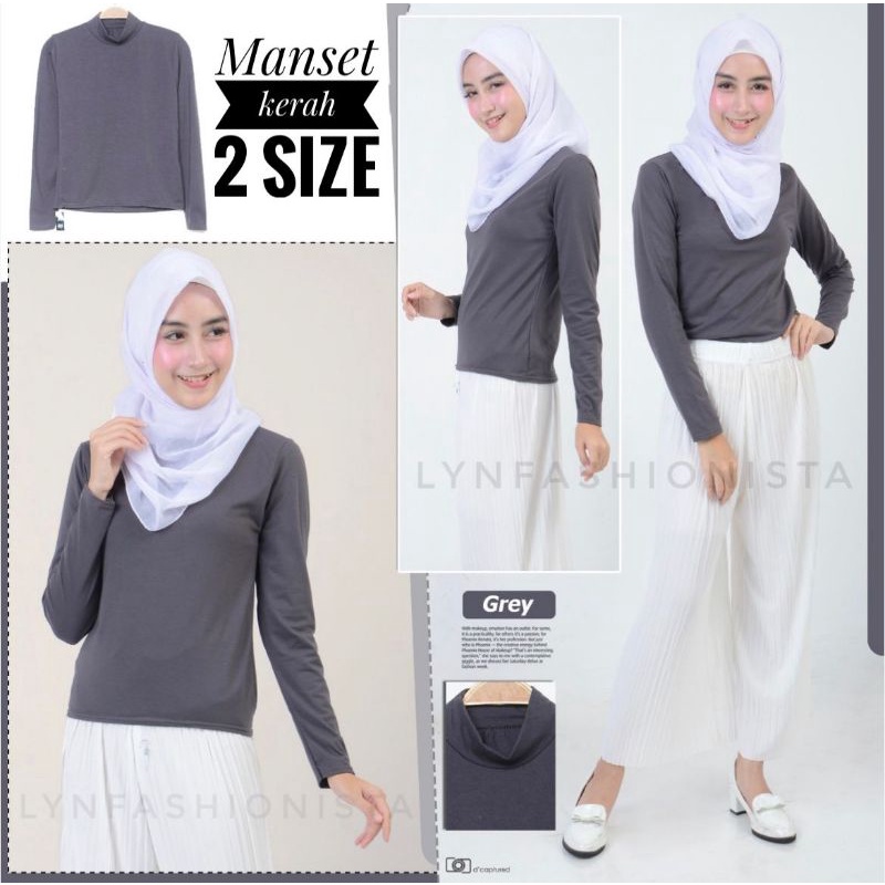 LYNFASHIONISTA-BAJU MANSET MUSLIM DALAMAN MUSLIM RAYON SPANDEK