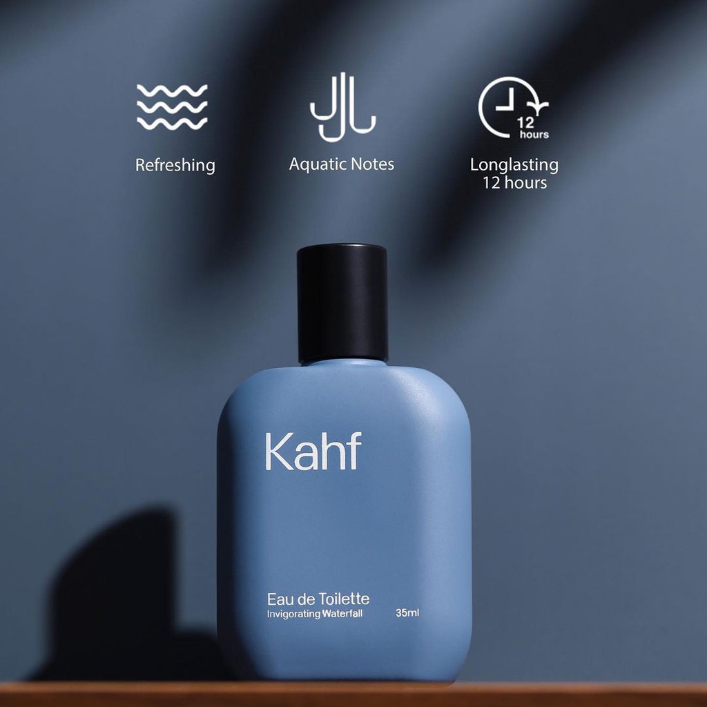 KAHF Parfum Ignoring Waterfall EDT 35ml - Khaf Parfume Pria Cowok Murah Wangi Tahan Lama Original