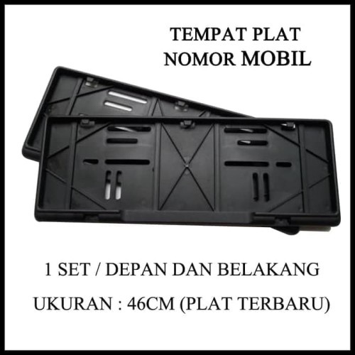 Frame Plat Tempat Nomor Polisi Dudukan Plat NoPol Mobil 46Cm 1Set