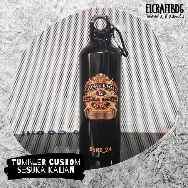 BOTOL MINUM CUSTOM GAMBAR UNIK CIVAS REGAL - BOTOL MINUM 500 ML