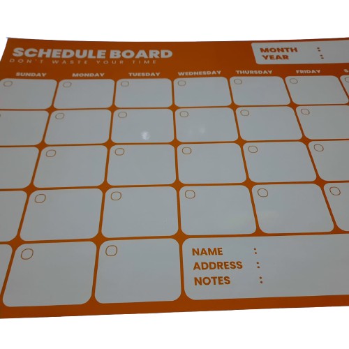 

Akalpa Schedule Board Pastel Orange