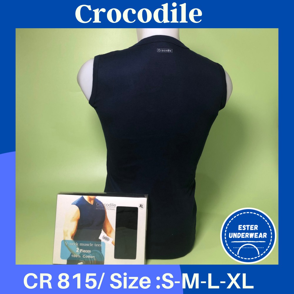 Kaos Tanktop CROCODILE 815 WARNA ISI-2 PCS