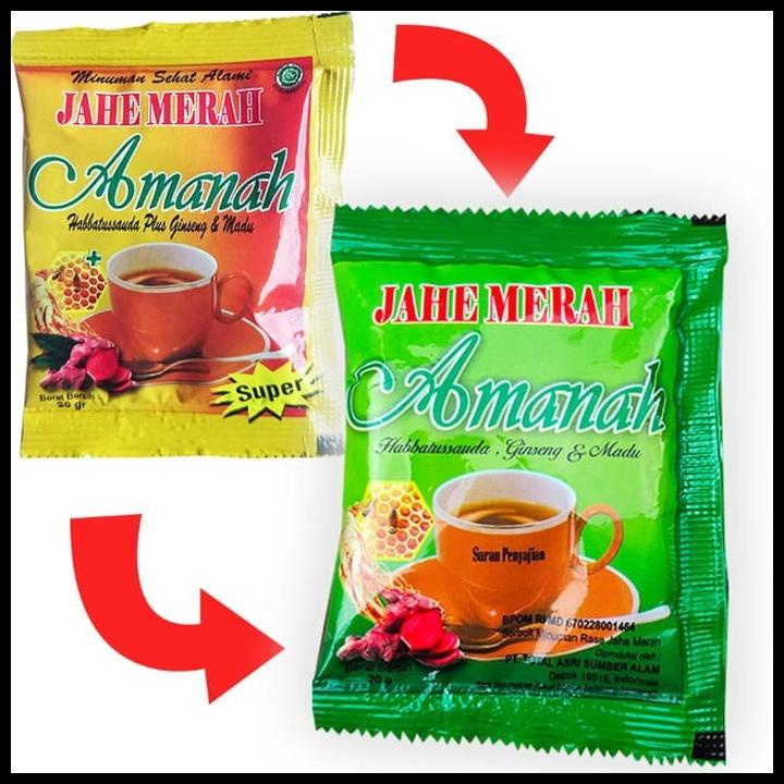 

DISKON TERBATAS !!! JAHE MERAH AMANAH SATU RENCENG ISI 12 SACHET TERLARIS