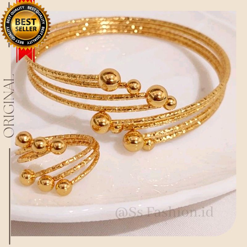 Gelang tangan wanita free cincin 24k