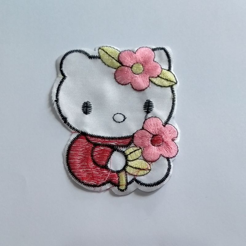 Patch bordir karakter Hello Kitty