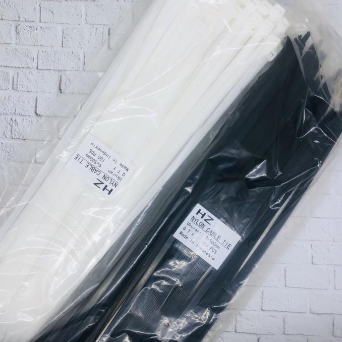 

Office & Stationery | Document Organizer | Hz Cable Ties/Kable Tis/Kabel Ties 9 X 50 Mm Black And Hitam &Putih | Best Seller