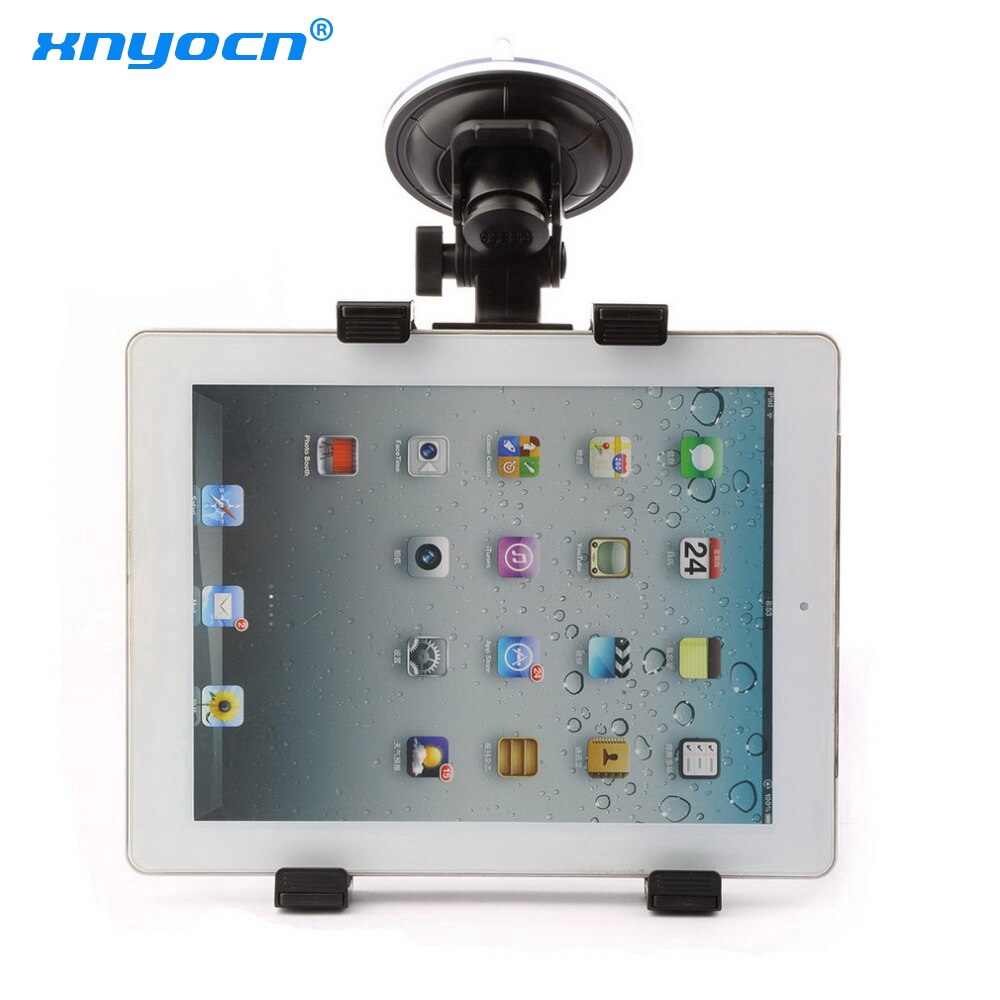 Stand Holder Tablet Universal 7sampai10 &quot;Untuk iPad iPhone Samsung Tab GPS Kaca Depan Mobil Handphone Mount Suction Rotary