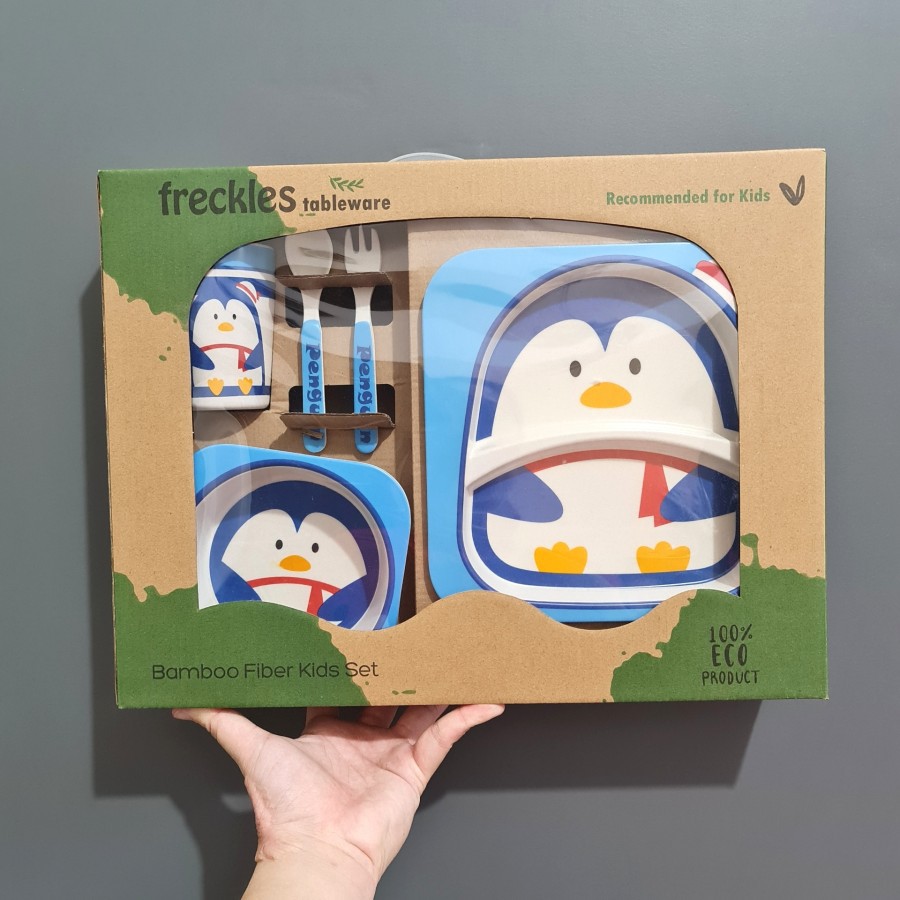Toys Kingdom Freckles Bamboo Fiber Kids Feeding Set / Alat Makan Anak