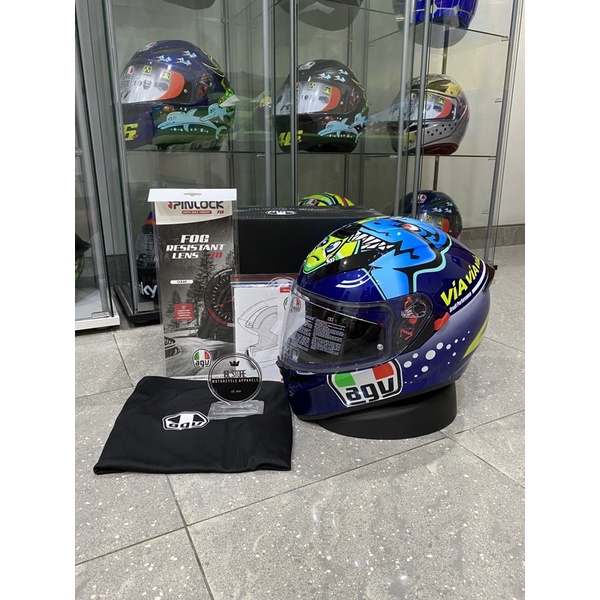 AGV K3SV K3 SV Misano 2015 Via Via Asianfit Free Pinlock 100% Original Asli AGV